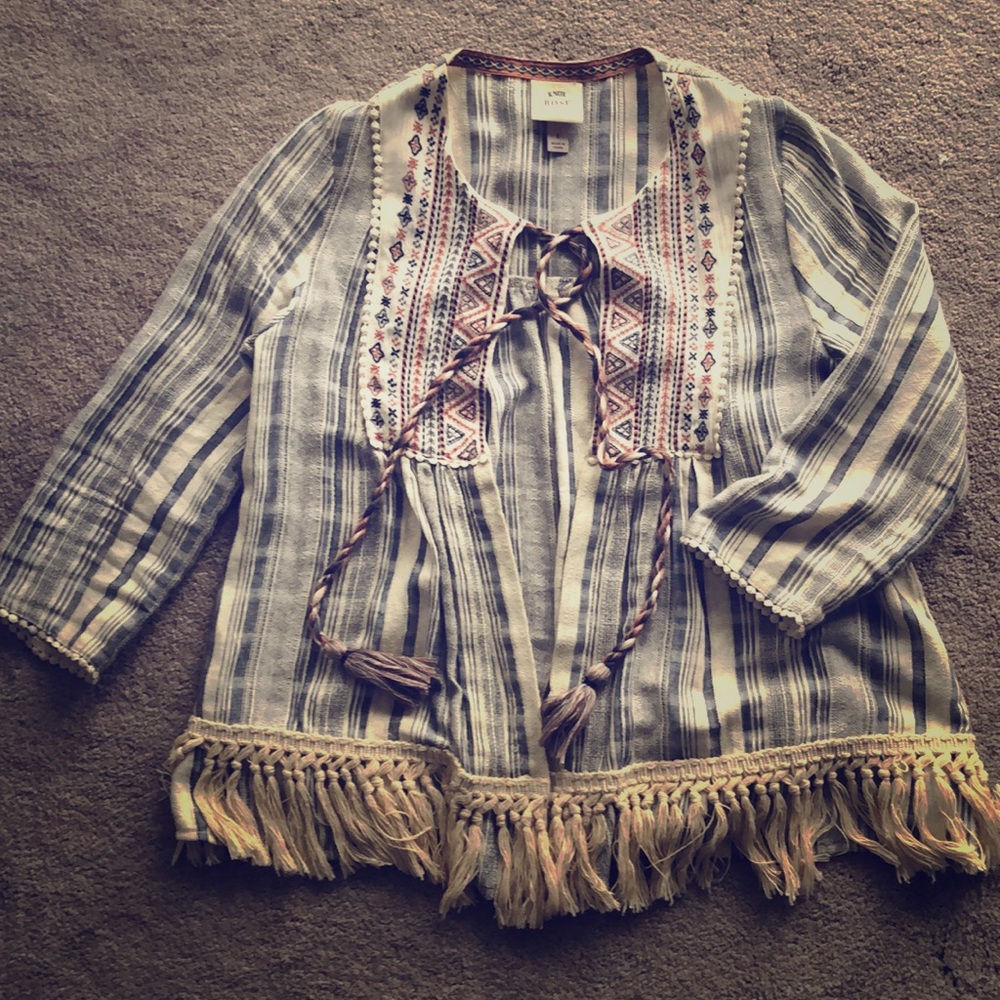 Boho fringe top